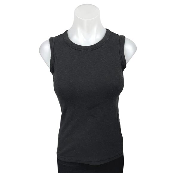 Rachel Zoe Black Layering Base Layer Sleeveless Muscle Tee Tank Top Size XS - Picture 1 of 4